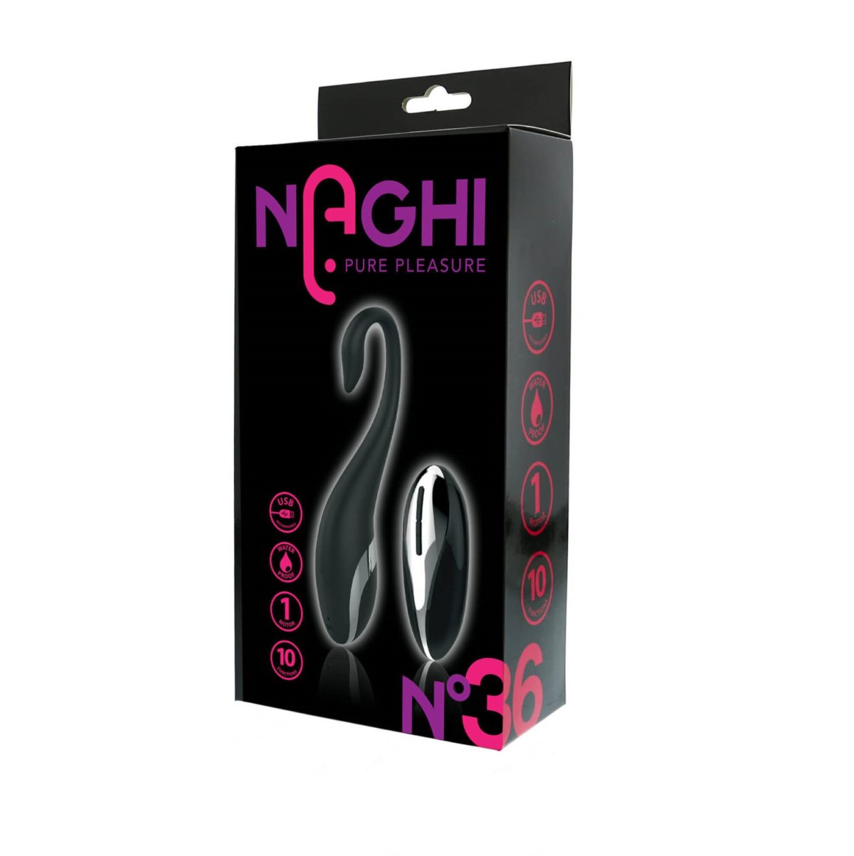 HUEVO NAGHI C/R NEGRO RECARGABLE Nº 36